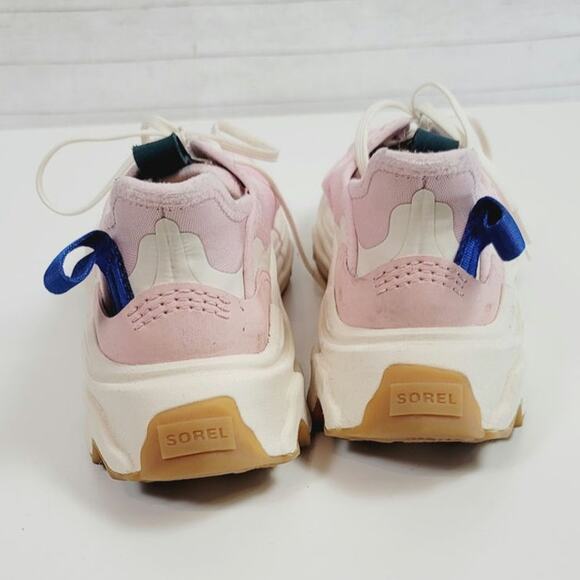 SOREL Kinetic Breakthru Day Lace Sneaker in Vintage Pink/Bleached Ceramic, sz 9 - Picture 7 of 16